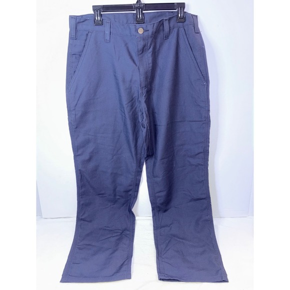 Carhartt Work Pants Carpenter Utility Dungaree Blue 34x30 - Picture 1 of 3